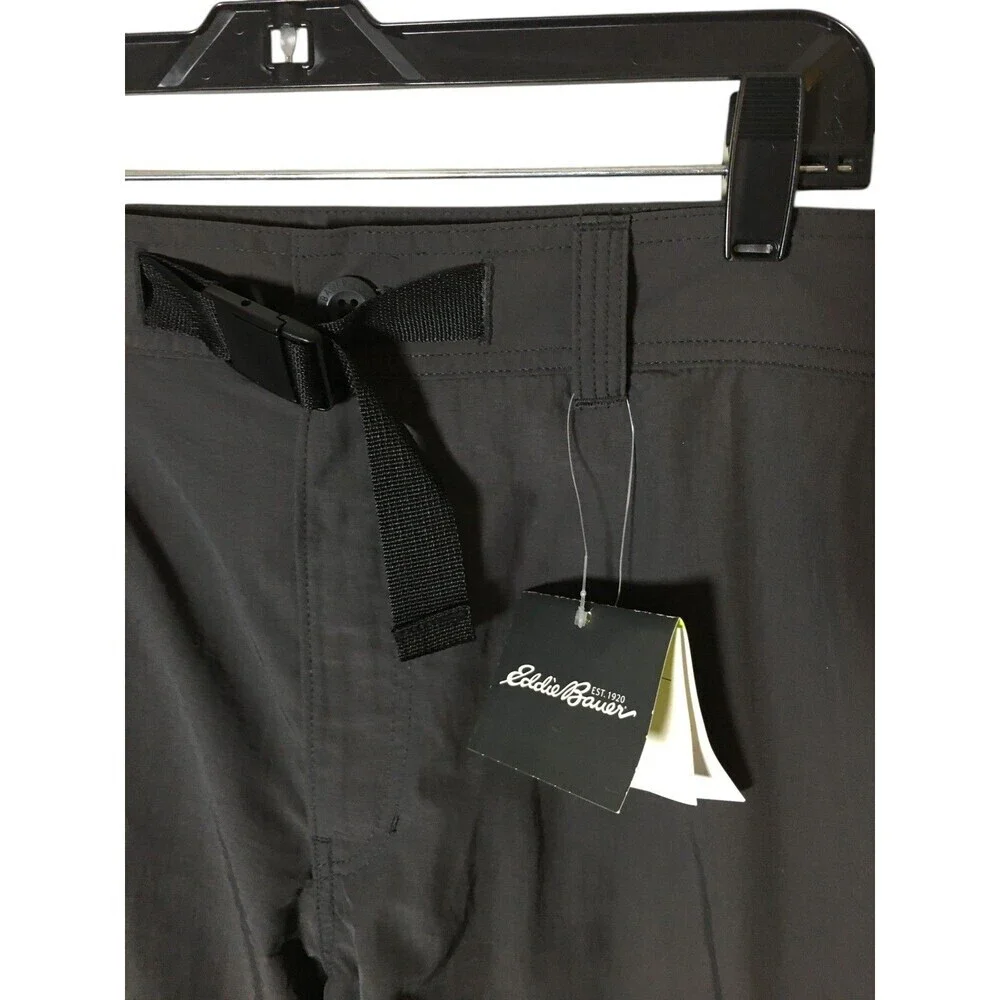 Eddie Bauer Shorts Women's Size XL Black Carbon Mr Explorer UPF 50+